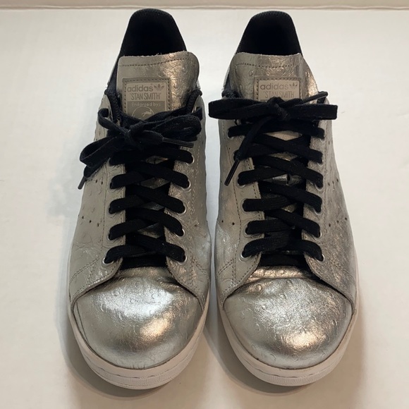 Adidas Stan Smith Silver Ostrich Sneakers